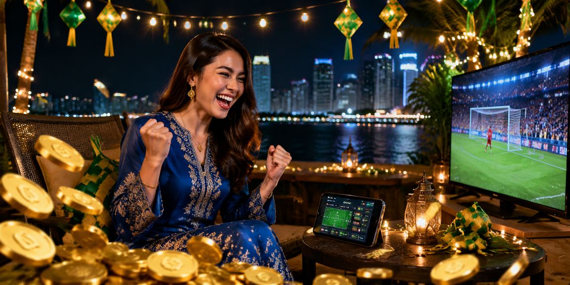 Pengguna Malaysia bermain platform hiburan 70000 dengan berpakaian baju kurung di Penang
